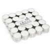 Lum&acirc;nări Pastilă, Set 50 Bucăți, Alb, Diametru 3.5 cm, Timp Ardere 4 Ore, Oem