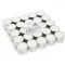 Lum&acirc;nări Pastilă, Set 50 Bucăți, Alb, Diametru 3.5 cm, Timp Ardere 4 Ore