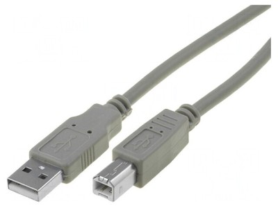Cablu USB 2.0 A-B 3m Gri foto