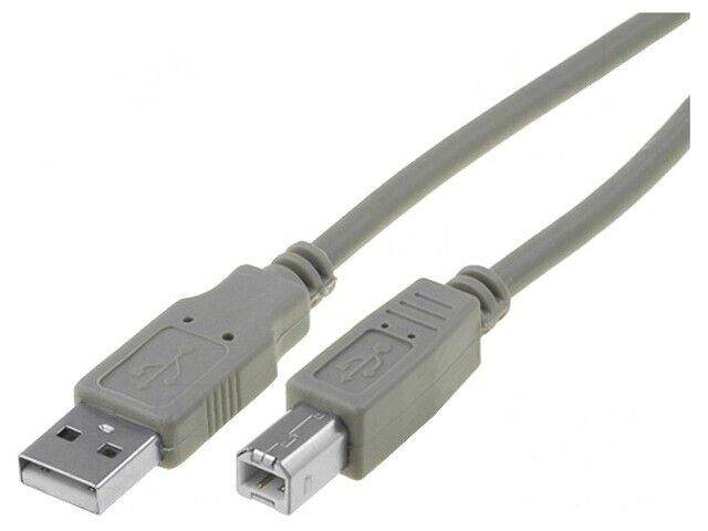 Cablu USB 2.0 A-B 3m Gri