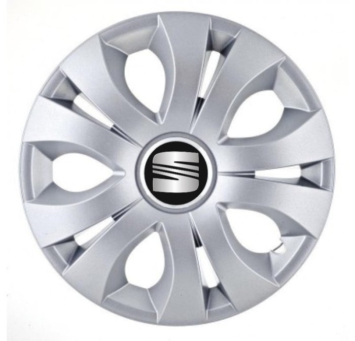 Set 4 Capace Roti Autohelix MSA&reg; potrivite jantelor de 16 inch, Compatibil Cu Seat, model Top Gray