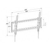 Suport TV LCD de perete Well, diagonala 32 - 80 inch, inclinabil