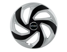 Set 4 capace roti Rex Gri-Negru R14 pentru gama auto Smart foto