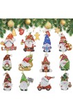 Set de 12 picturi cu diamante Crăciun
