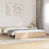 vidaXL Cadru de pat Super King, 180x200 cm, lemn masiv