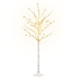 Cumpara ieftin Mesteacan cu LED, alb, 96 LED-uri alb calde, 180 cm