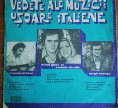 Disc Vinil Various - Vedete Ale Muzicii U?oare Italiene -Electrecord--EDE 0812 foto