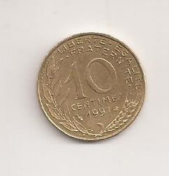 Moneda Franta - 10 Centimes 1997 v1 foto