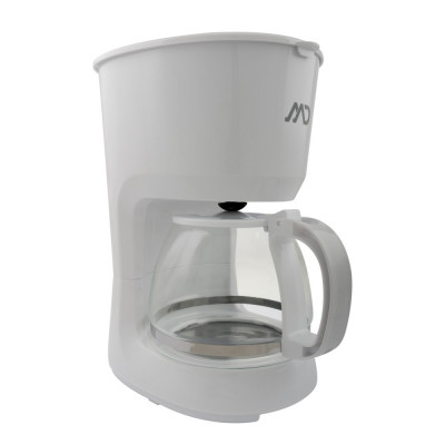 Cafetiera MD MCM-4006 W, 750W, Capacitate 1.25 L, 10 cesti, Functie mentinere la cald, Functie antipicurare, Alb foto