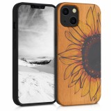 Husa pentru iPhone 13, Lemn, Multicolor, 55953.03, Carcasa, Kwmobile