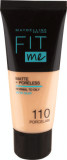 Maybelline New York Fit Me Matte &amp; Poreless fond de ten 110 Porcelain, 30 ml