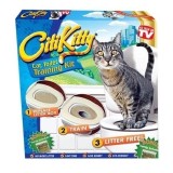 Cumpara ieftin Kit pentru igiena si educarea pisicilor la toaleta Citi Kitty