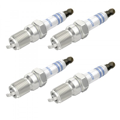 Set 4 bujii scanteie Bosch pentru Ford Focus, Jaguar S-Type, X-Type, Mazda 3, Volvo C30, S40, V50 foto