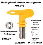 Cumpara ieftin Duza NR.511 pentru pistol airless de zugravit 0.28mm CH124