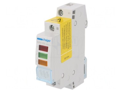 Indicator de Tensiune 230V pentru Şină DIN IP20 foto