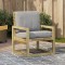 vidaXL Scaune de grădină, 57,5x63x76 cm, lemn de pin impregnat 832551