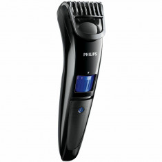 Masina de tuns barba Philips QT4000/15, Acumulatori, Lame din otel, 10 Trepte, Rezistent la apa, Negru foto