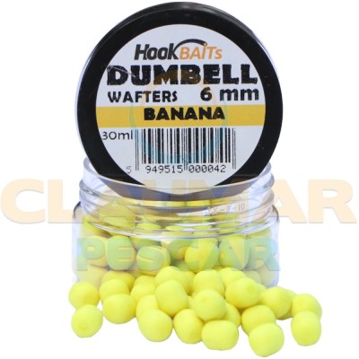Critic Echilibrat Hook Baits Dumbell Wafters, Banana, 6mm, 15ml foto