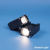 Set 2 proiectoare Mini LED 68000LM 120W alb/galben + DRL rosu IP68 10-80V, grila auto