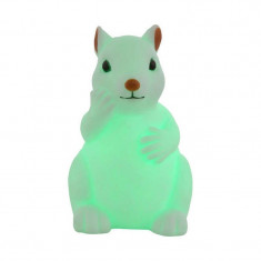 Lampa de veghe mini Veverita, LED RGB 0.06W, 11 cm, silicon foto