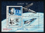 ROMANIA 1994 - Europa CEPT, Cosmonautica / colita MNH, Nestampilat