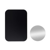 Placute Metalice Negru-Argintiu pentru Suport Magnetic Auto