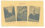 5644 - RESITA, Caras-Severin, School, Ave. Ferdinand, Church, Romania - old postcard, CENSOR, real Photo - used