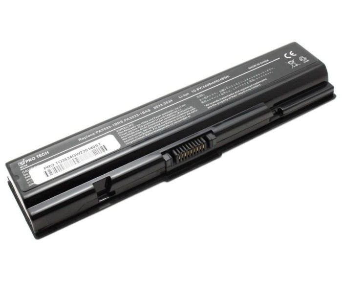 Baterie ToshibaDynabook Satellite T30, Dynabook Satellite T31, Dynabook TX, Dynabook TX 65, Dynabook TX 66,