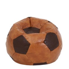 BEAN BAG BABY BALL - IMITATIE PIELE - CONIAC/DIVERSE CULORI - Alb 21894