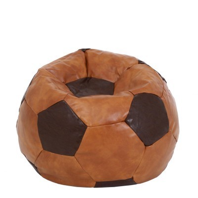 BEAN BAG BABY BALL - IMITATIE PIELE - CONIAC/DIVERSE CULORI - Negru 21901 foto