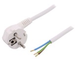 Cablu Alb PVC 3x1,5mm2 1,8m 16A 250V