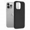 Husa iPhone 13 Pro Silicon Negru Slim Mat cu Microfibra SoftEdge