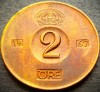 Moneda 2 ORE - SUEDIA, anul 1967 *cod 3347 B = A.UNC, Europa