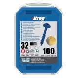 Cumpara ieftin Set holtsuruburi pentru gauri in lemn Kreg SML-C125B-100, O8x32 mm, 100 bucati