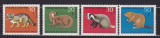 GERMANIA 1968 FAUNA ANIMALE SERIE MNH, Nestampilat