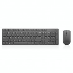 Kit Lenovo Professional Ultraslim Wireless Tastatura + Mouse, receiver nano, USB, 2.4 Ghz, optic, UK, Gri foto