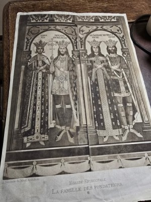 Manastirea Curtea de Argeș planșa cu heliogravura / 9 / după cliseu fotografic realizat de fotograful curții regale, I. Spirescu foto
