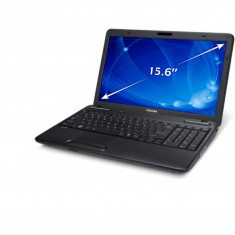 Laptop Toshiba C650-15M, Intel Pentium Dual Core T4500 2.30GHz, 4GB DDR3, 250GB SATA, DVD-RW foto