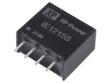 Convertor DC/DC 1W, 12VDC la 15VDC, SIP, THT - IE1215S