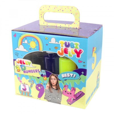 SET TUBI JELLY (gel modelator) cu 6 culori si acvariu mic , NUMERE foto