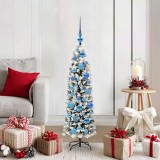 vidaXL Brad de Crăciun artificial Verde 120 cm PVC și oțel și plastic 3395003