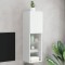 Gossi comoda tv cu lumini led, alb, 30,5x30x102 cm