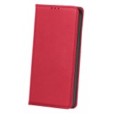 Husa Piele OEM Smart Pro pentru Samsung Galaxy A12 A125, Rosie