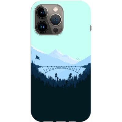 Husa compatibila cu Apple iPhone 14 Plus model Mountain Bridge, Silicon, TPU, Viceversa foto