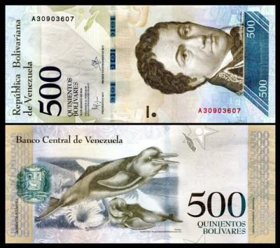 Venezuela 2016 - 500 bolivares, necirculata foto