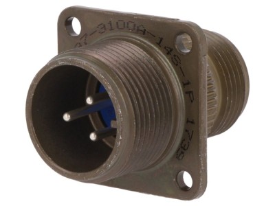 Conector circular 14S, 3 pini, 13A foto