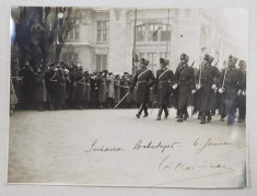 Regele Carol II la Serbarea Bobotezei, 1932 - Fotografie originla foto