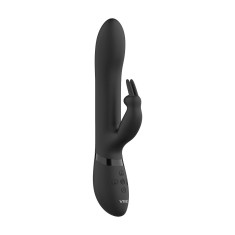 Vibrator Rabbit 3-in-1 Amoris Stimulating Beads Silicon Negru