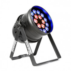 Beamz BPP210, reflector cu LED pereche, 64, 18 x 12 W, 4-in-1, cu LED-uri, inclusiv telecomanda foto