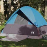 VidaXL Cort de camping cupolă pentru 4 persoane, albastru, impermeabil